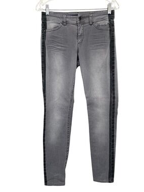 Marc Cain Women’s Grey Slim Fit Mid Rise Skinny Jeans Size 26